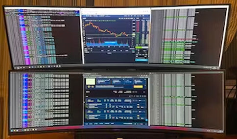 ULTRARM monitor arm and Moodular wooden monitor stand — modular, ergonomic, and designed for VISION ultrawide monitors. Enhances comfort, saves space, and elevates your workspace with precision craftsmanship.