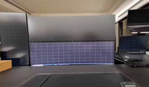 ULTRARM monitor arm and Moodular wooden monitor stand — modular, ergonomic, and designed for VISION ultrawide monitors. Enhances comfort, saves space, and elevates your workspace with precision craftsmanship.