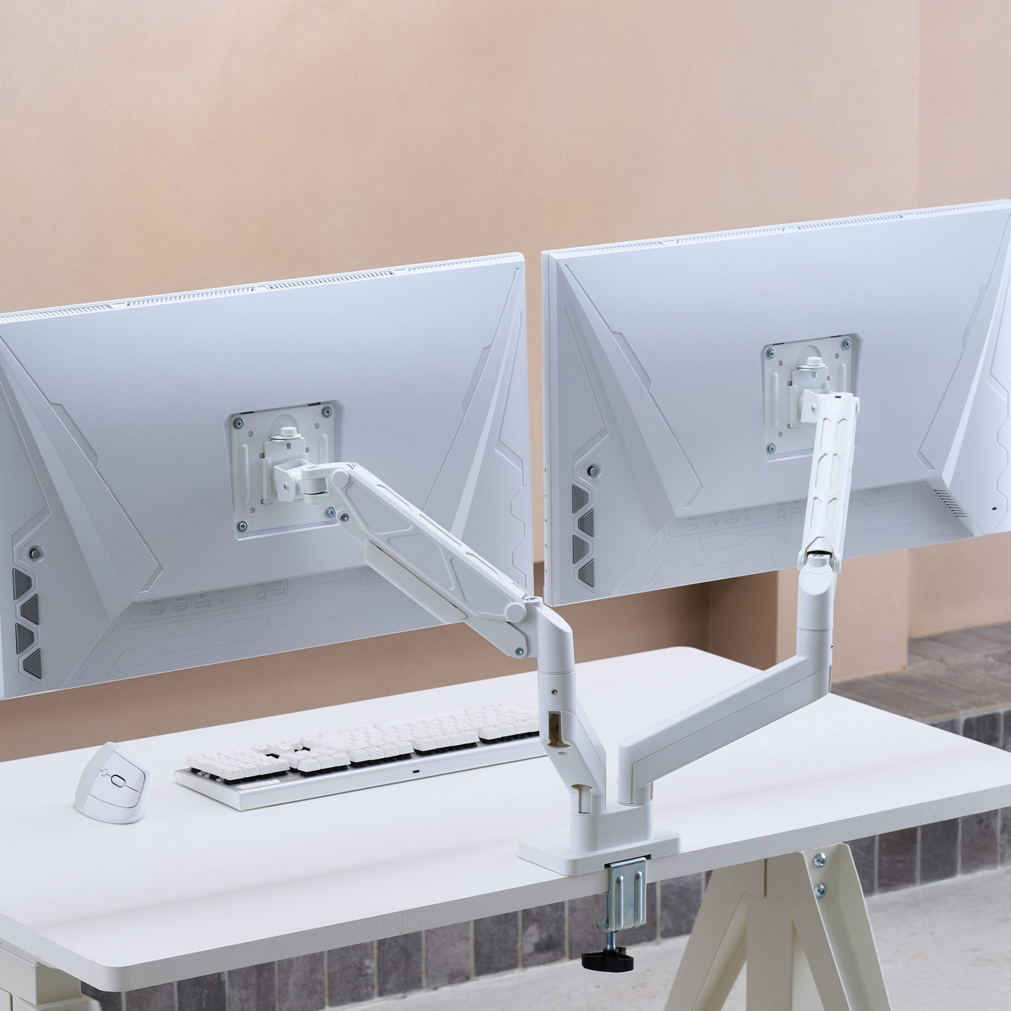 ULTRARM monitor arm and Moodular wooden monitor stand — modular, ergonomic, and designed for VISION ultrawide monitors. Enhances comfort, saves space, and elevates your workspace with precision craftsmanship.