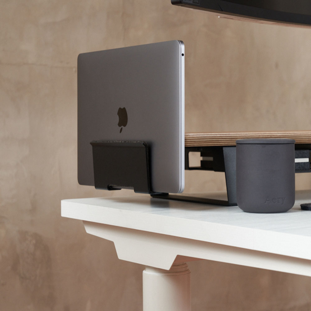 ULTRARM monitor arm and Moodular wooden monitor stand — modular, ergonomic, and designed for VISION ultrawide monitors. Enhances comfort, saves space, and elevates your workspace with precision craftsmanship.