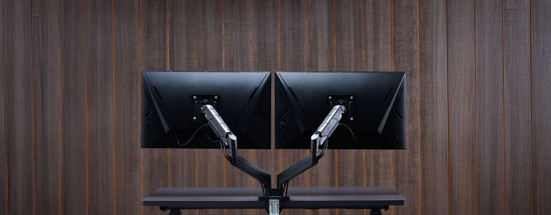 ULTRARM monitor arm and Moodular wooden monitor stand — modular, ergonomic, and designed for VISION ultrawide monitors. Enhances comfort, saves space, and elevates your workspace with precision craftsmanship.